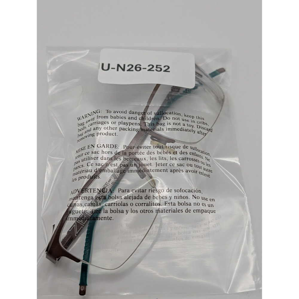 Cole Haan Zerogrand CH4014 Half Rim Eyeglass Frames Brown Teal 51-18-140 - Picture 16 of 16
